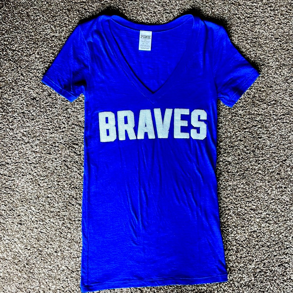 VS Pink Atlanta Braves sequin shirt